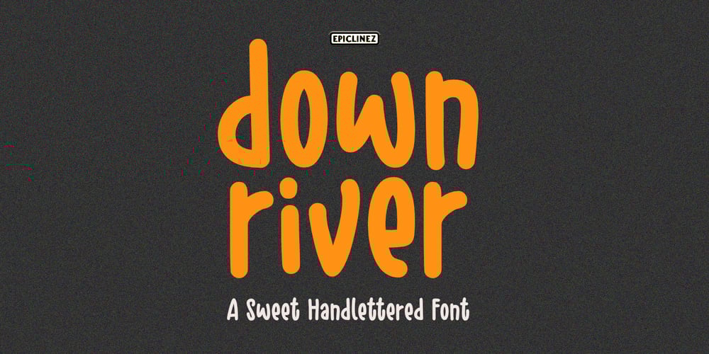 Down River font