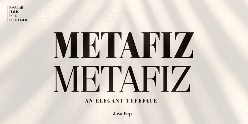 Metafiz font