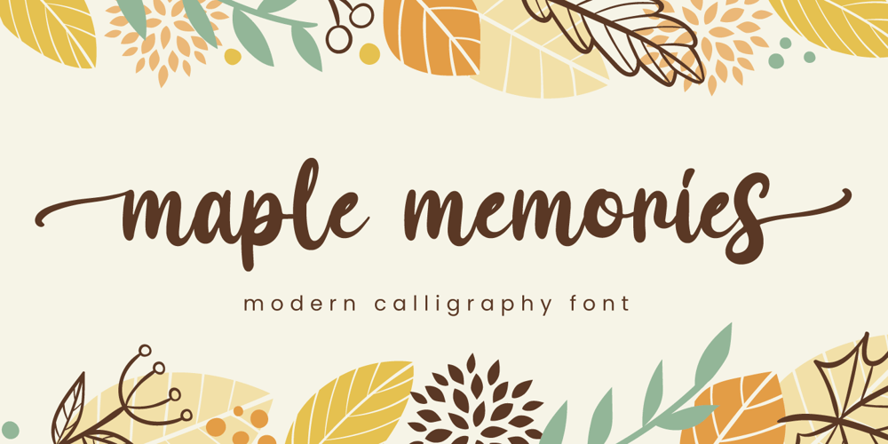 Maple Memories font