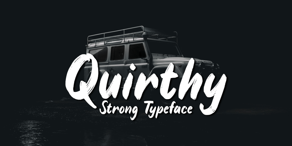 Quirthy font