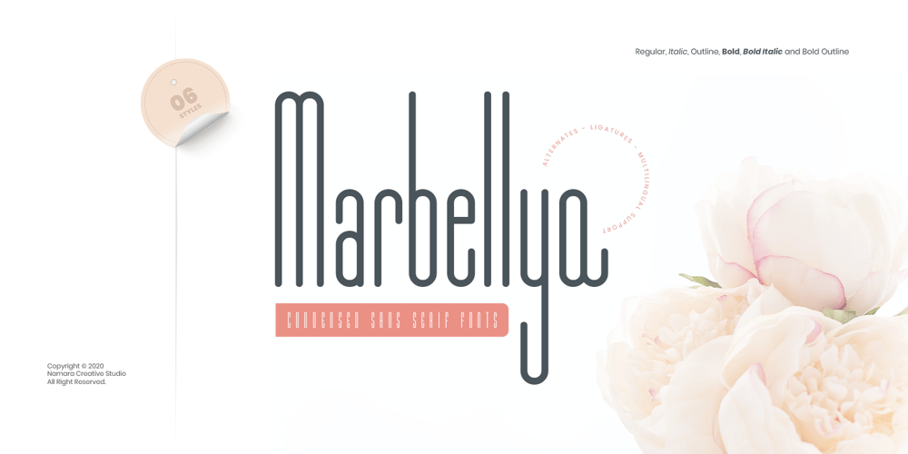Marbellya font