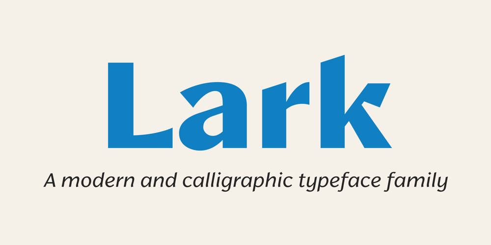 Lark font