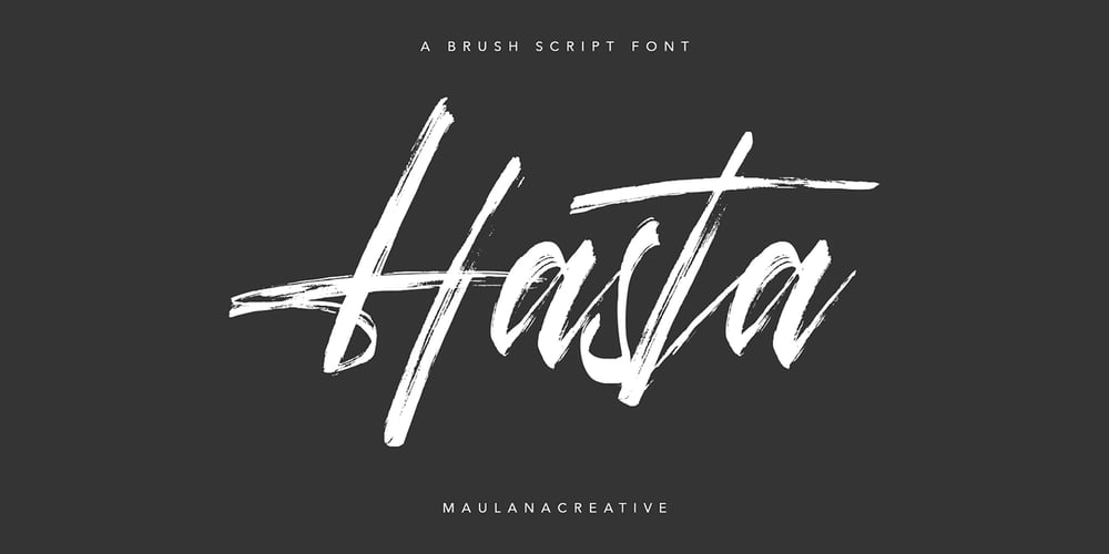 Hasta font
