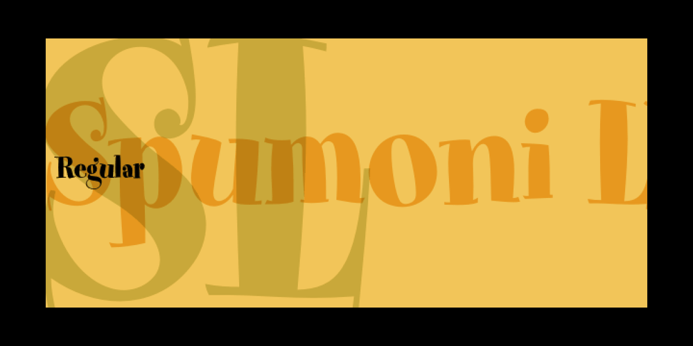 Spumoni LP font