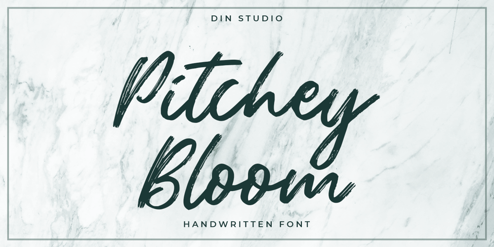 Pitchey Bloom font