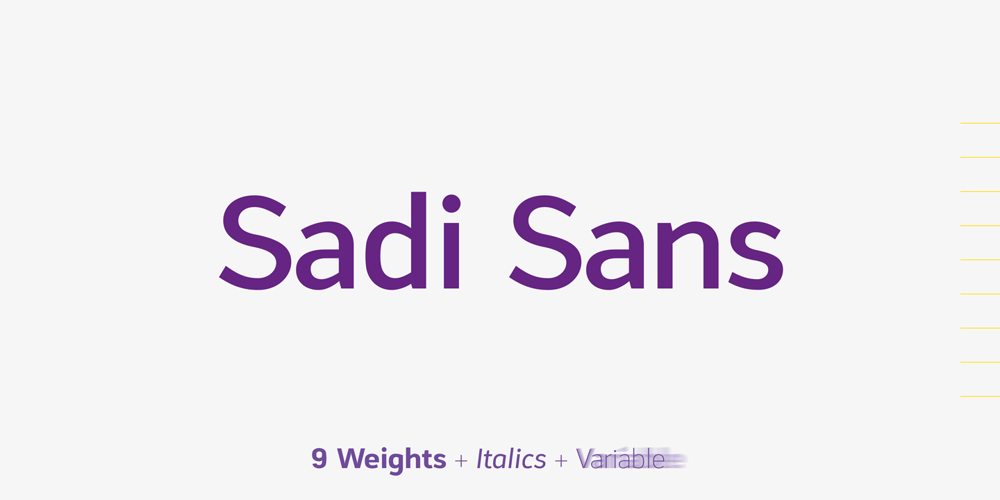 Sadi Sans font