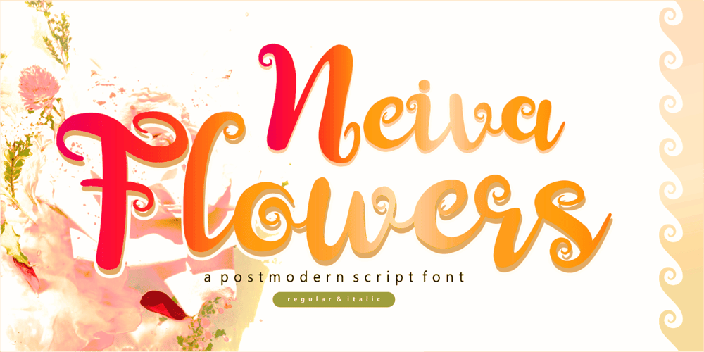 Neiva Flowers font