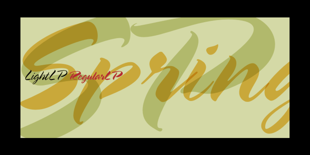 Spring LP font