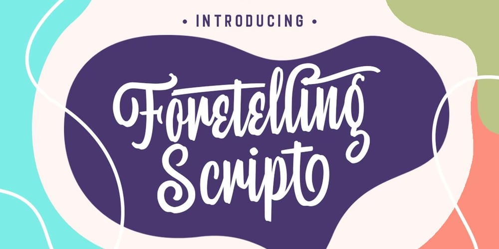 Foretelling Script font