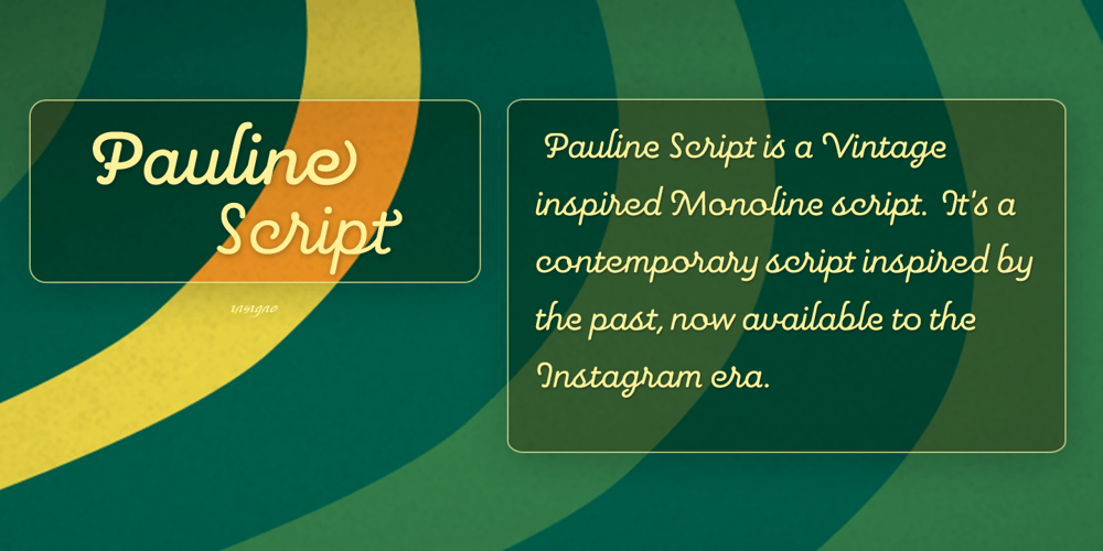 Pauline Script font