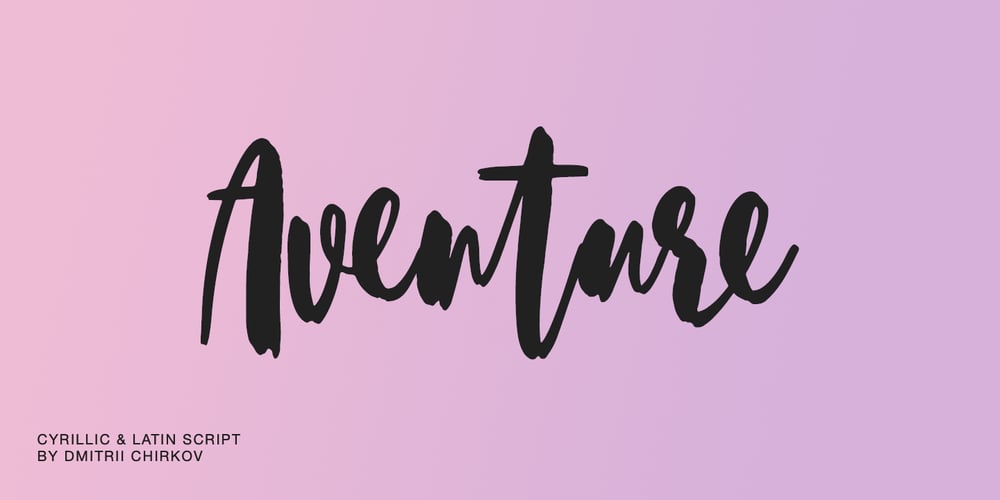 Aventure font