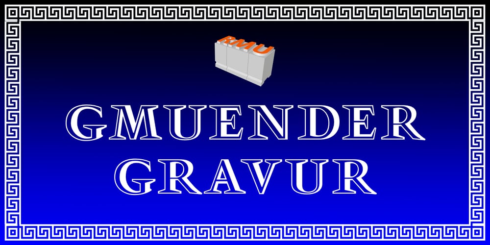 Gmuender Gravur font