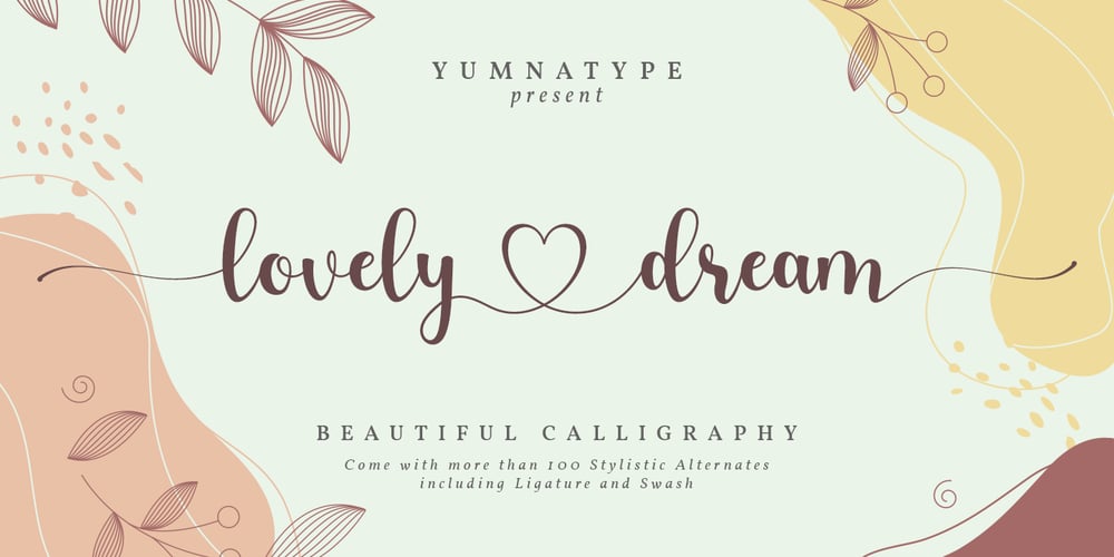 Lovely Dream font