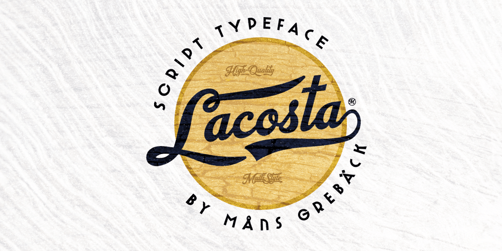 Lacosta font