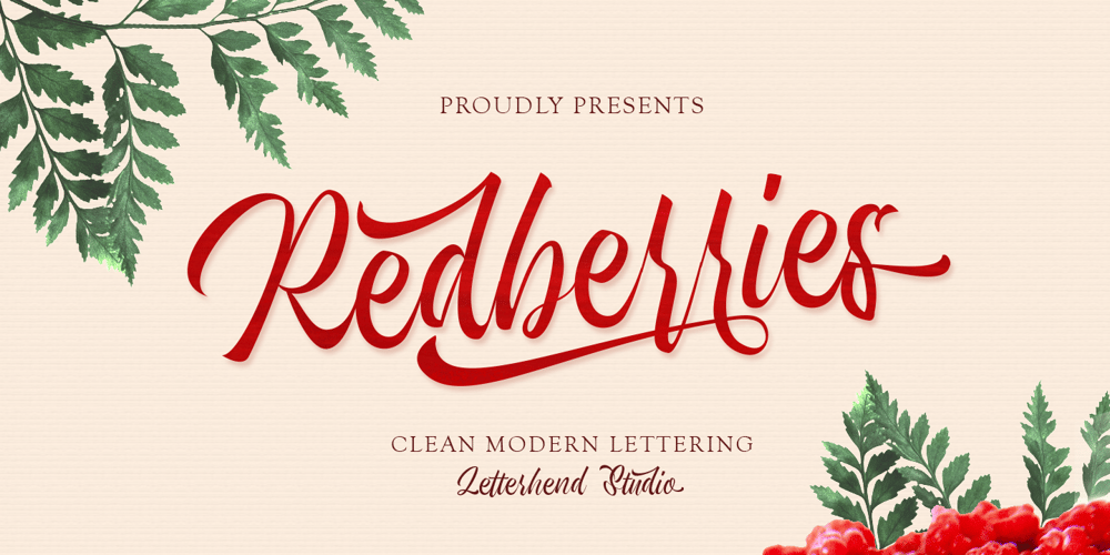 Redberries font