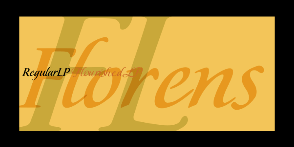 Florens LP font