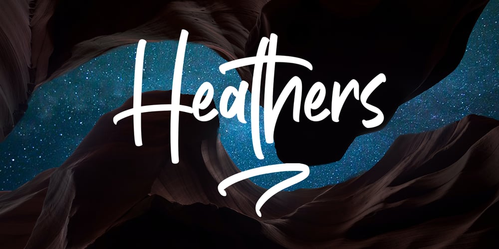 Heathers font