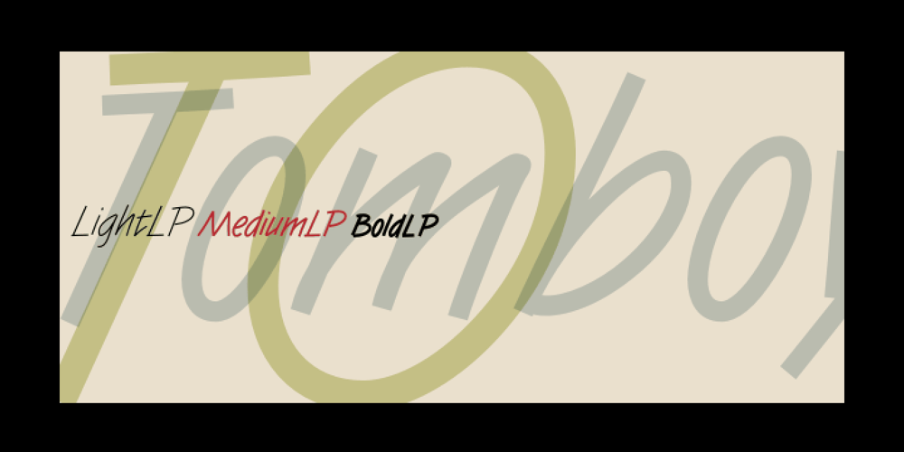 Tomboy LP font