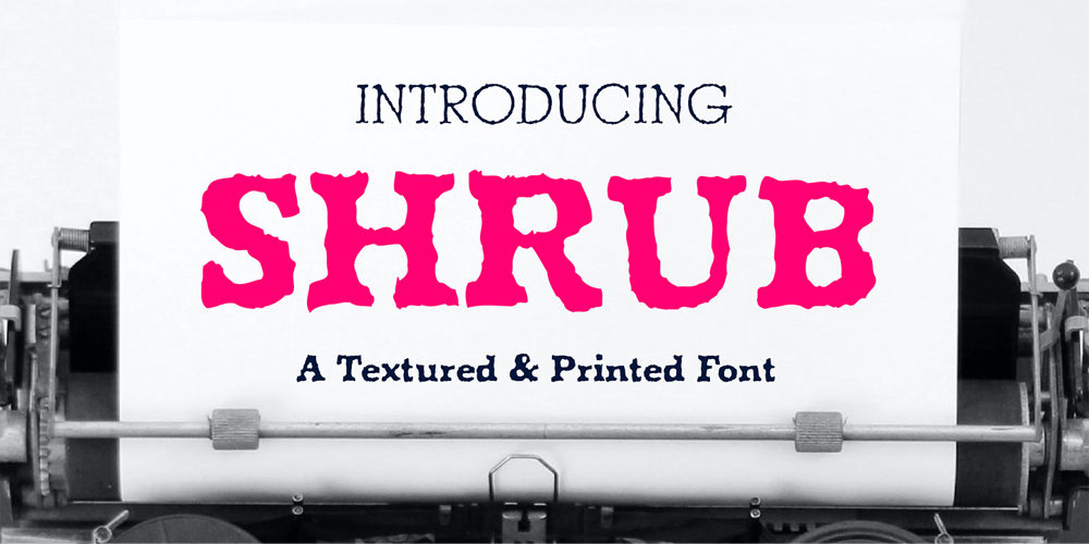 Shrub font