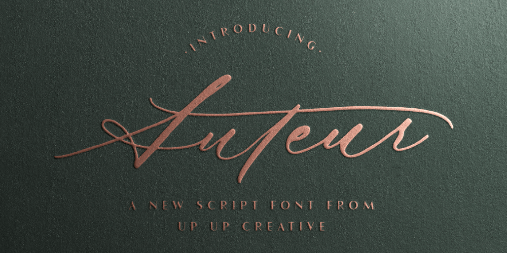 Auteur font