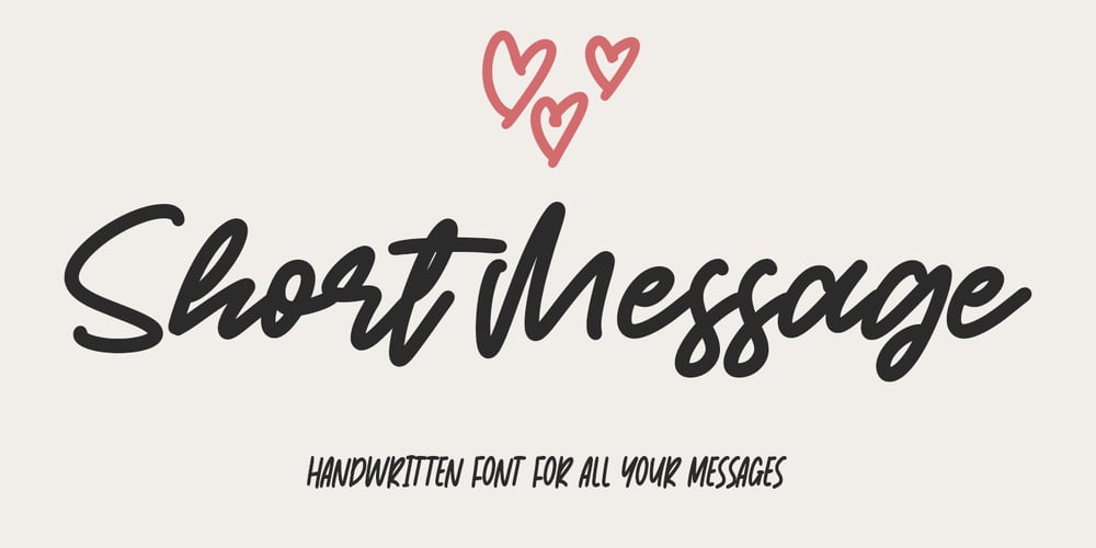Short Message font
