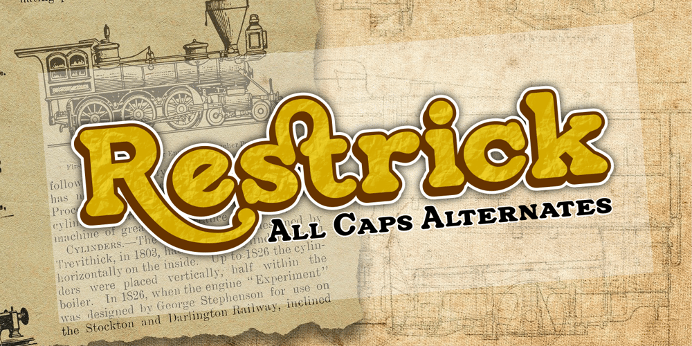 Restrick font
