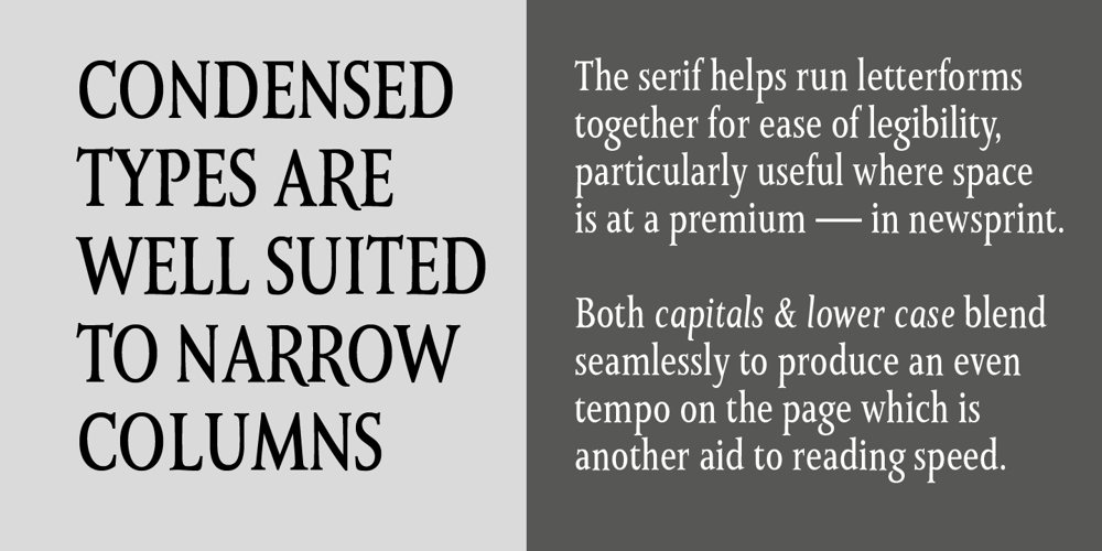 Monkton Book Condensed font
