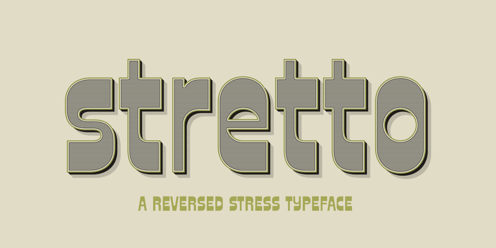 Stretto font