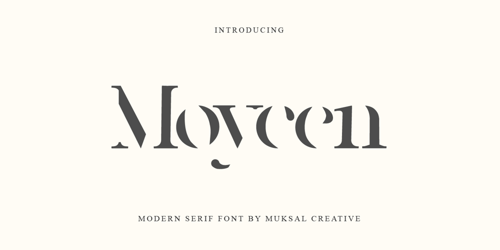 Moycen font