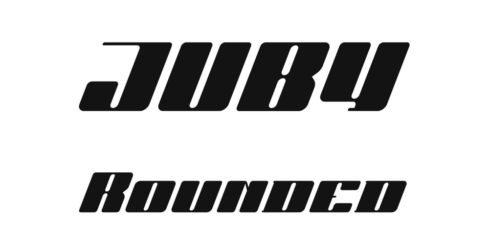 Juby Rounded font