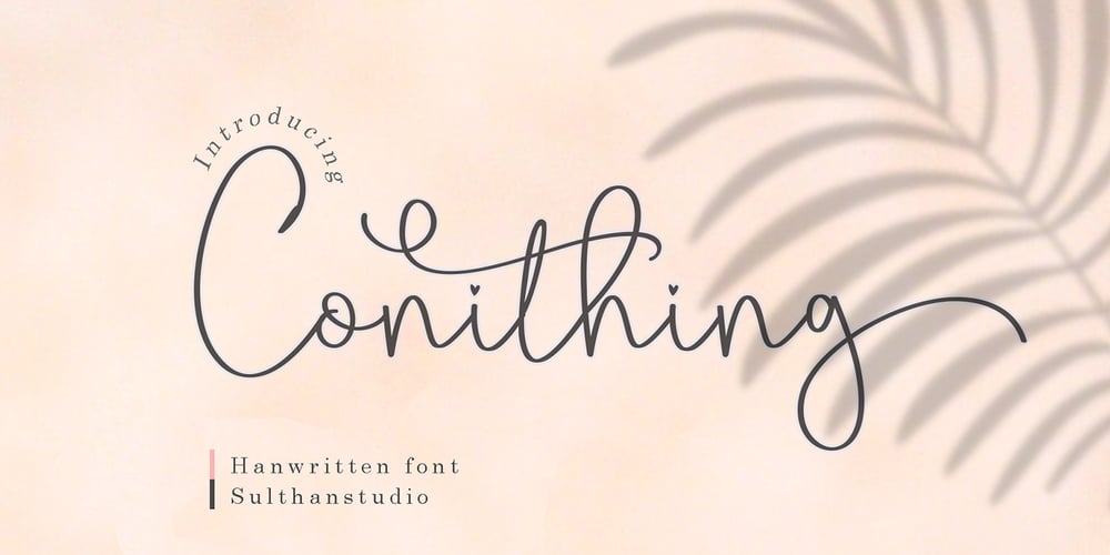Conithing font