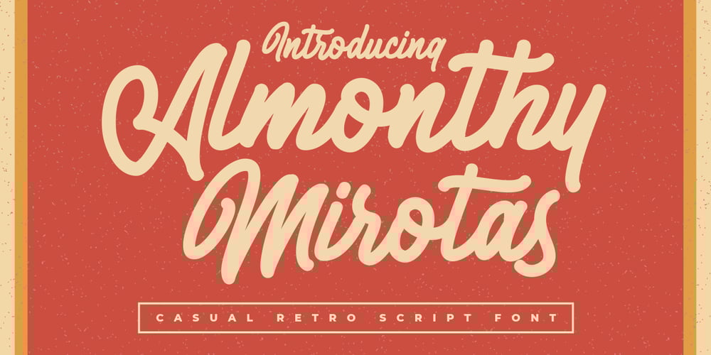 Almonthy Mirotas font