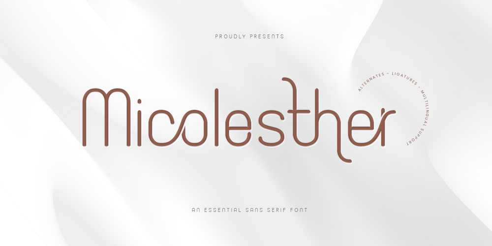 Micolesther font