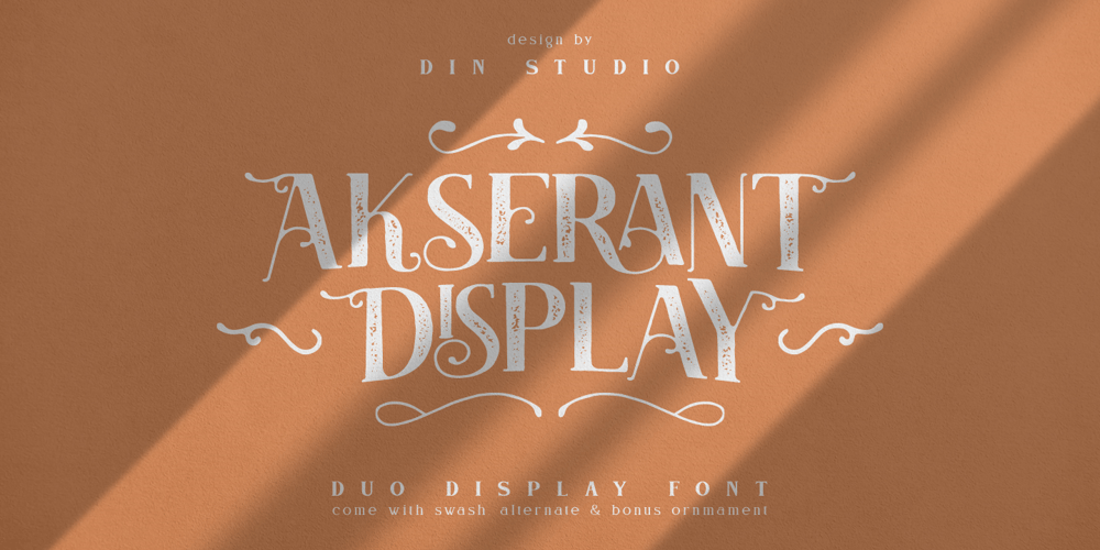 Akserant Display font