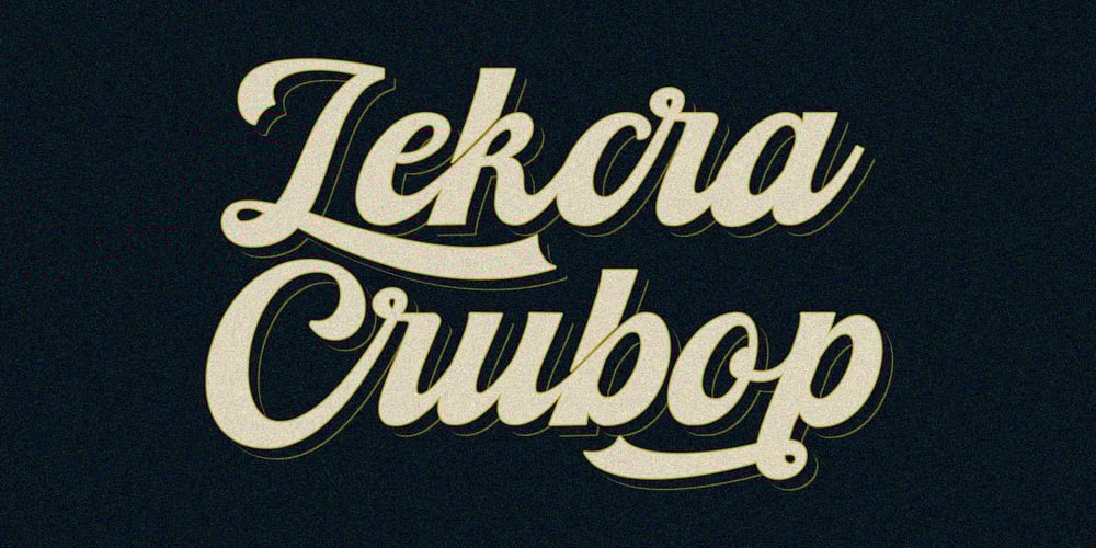 Lekcra Crubop font