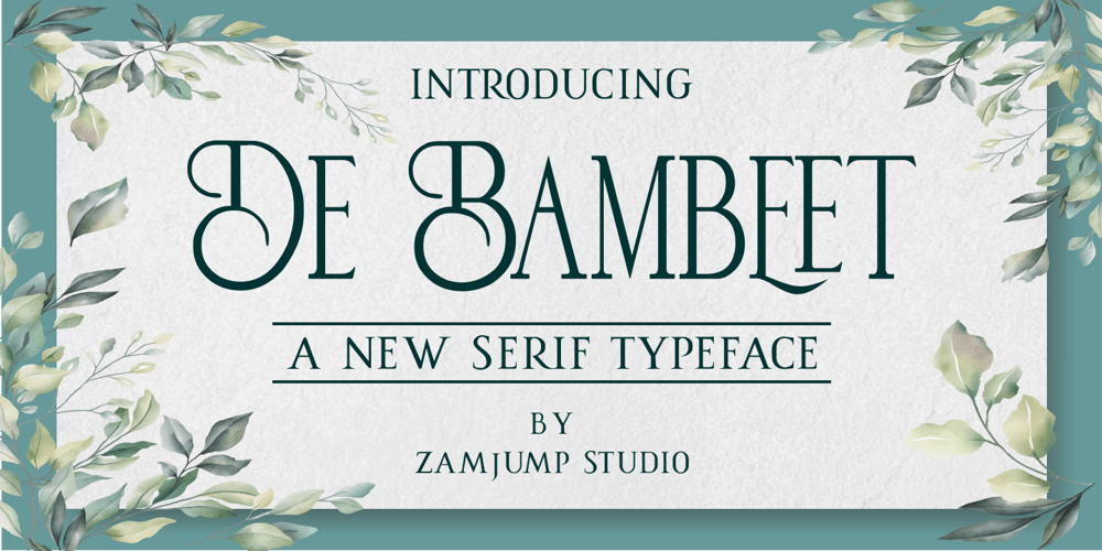 De Bambeet font