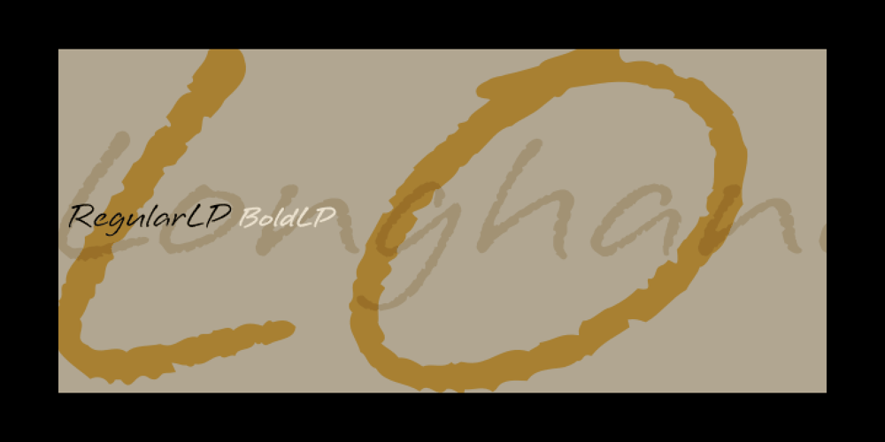 Longhand LP font