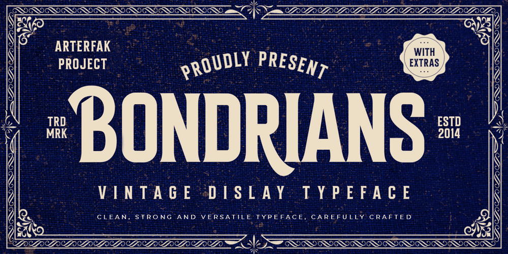 Bondrians font