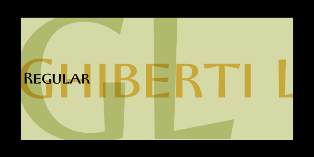 Ghiberti LP font