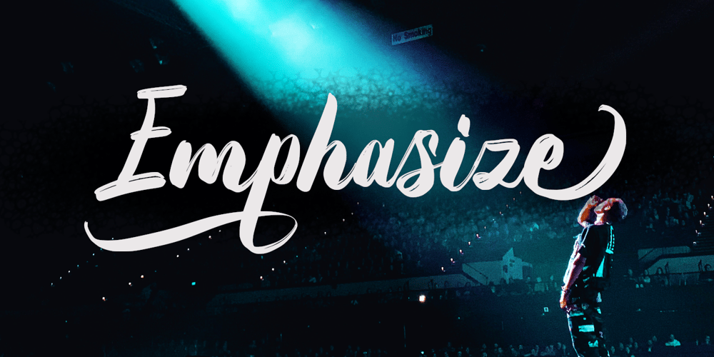 Emphasize font