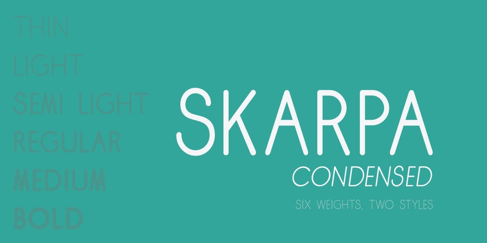 Skarpa Condensed font