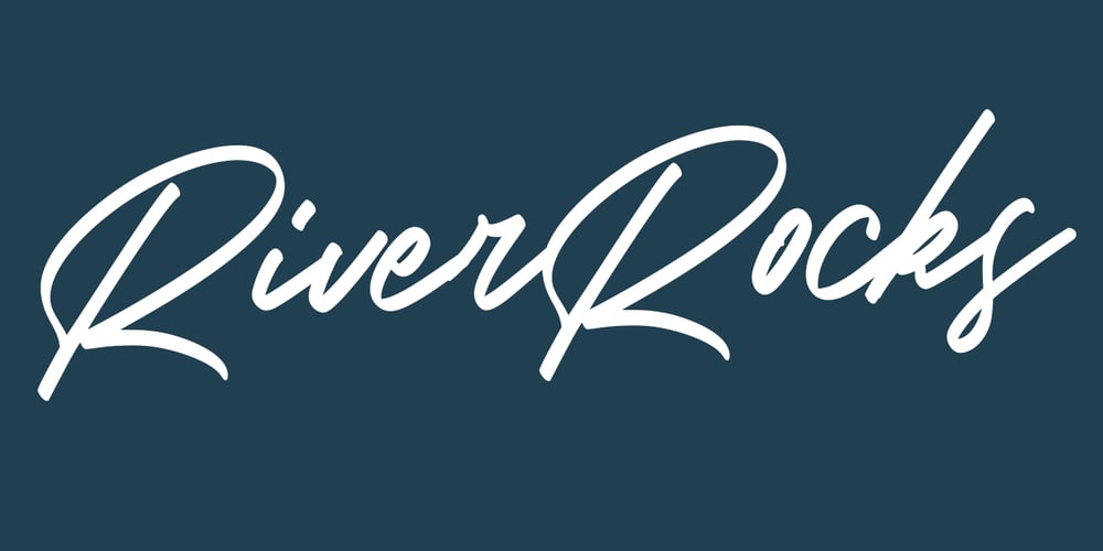 River Rocks font