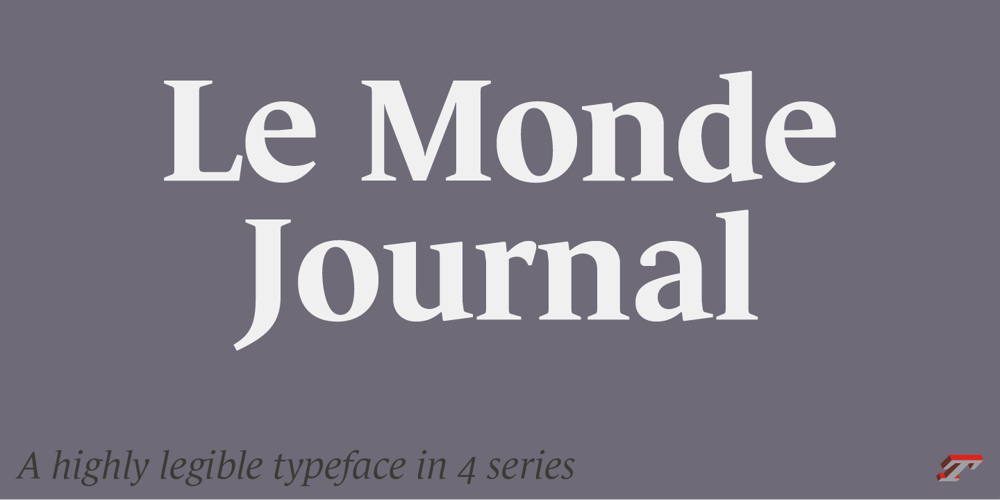 Le Monde Journal Std font