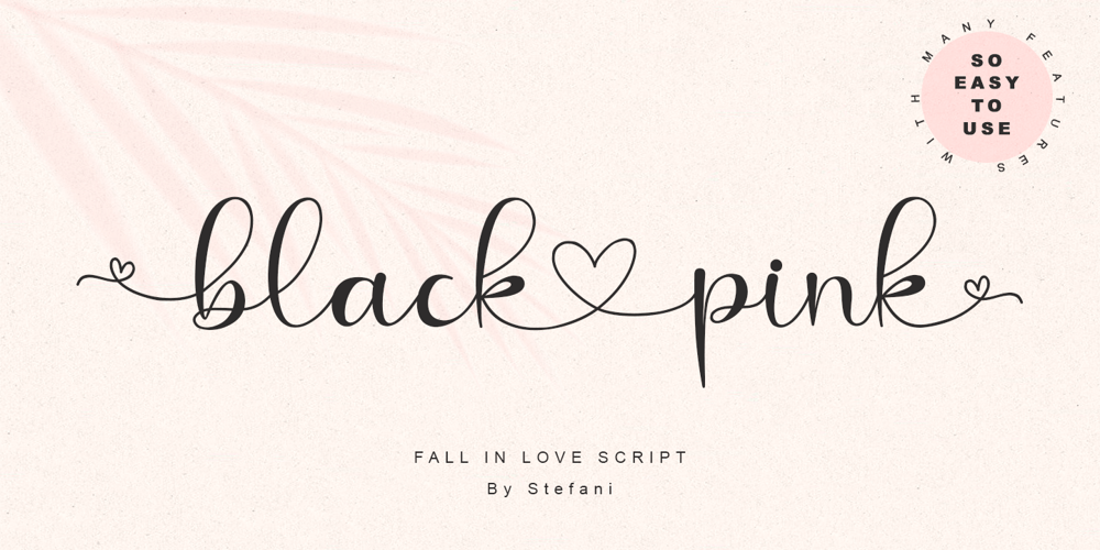 Black Love Pink font