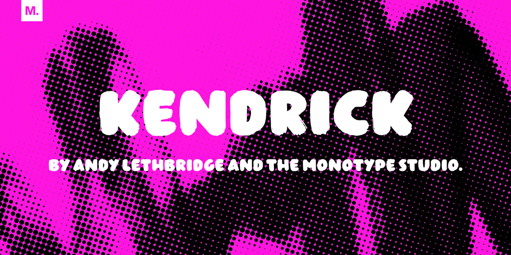 Kendrick font