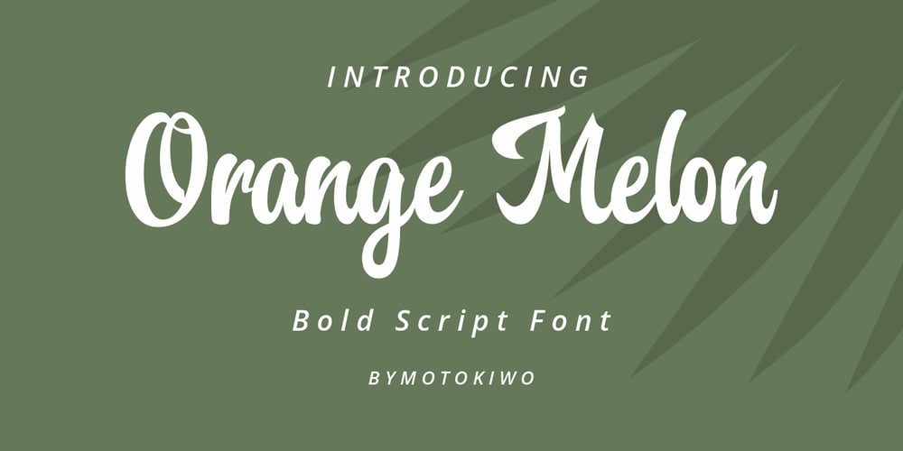 Orange Melon font