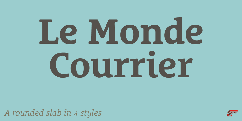 Le Monde Courrier Std font