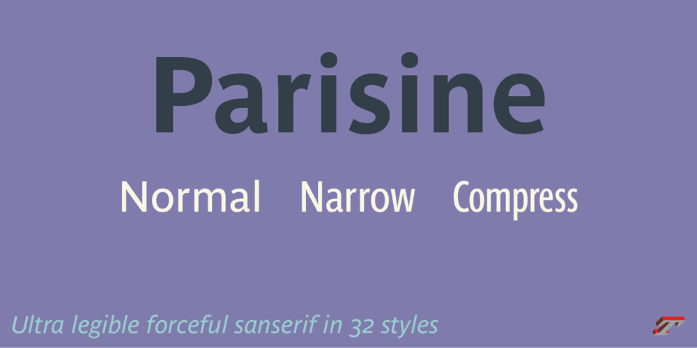 Parisine Std font