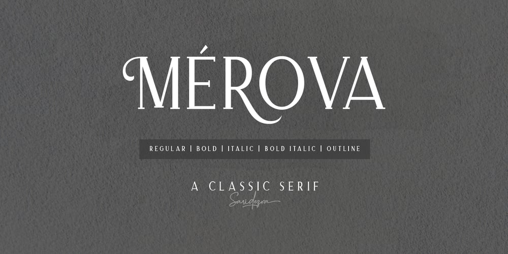 Merova font