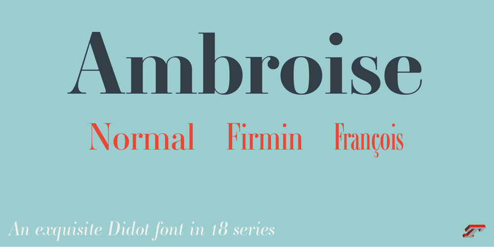 Ambroise Std font